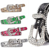 Y2k Girls Belt Retro Leather Rhinestone Pin Buckle Waistband-Belts-Arimonz-Arimonz