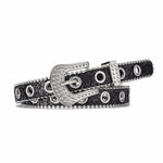 Y2k Girls Belt Retro Leather Rhinestone Pin Buckle Waistband-Belts-Arimonz-black-105CM/41inches-Arimonz
