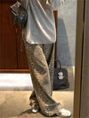 Y2k Spring Autumn Print Leopard Woman Jeans Oversize Wide Leg Pants-Pants-Arimonz-Arimonz
