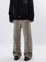 Y2k Vintage Leopard Print Loose Women Jeans Straight High Waist Jeans-Skinny Jeans-Arimonz-Arimonz