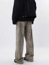 Y2k Vintage Leopard Print Loose Women Jeans Straight High Waist Jeans-Skinny Jeans-Arimonz-Arimonz