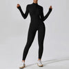 Yoga Boilersuit Long Sleeved Women's Sportswear Gym Zipper Jumpsuits-Casual Jumpsuits & Rompers-Arimonz-Arimonz