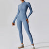 Yoga Boilersuit Long Sleeved Women's Sportswear Gym Zipper Jumpsuits-Casual Jumpsuits & Rompers-Arimonz-Arimonz