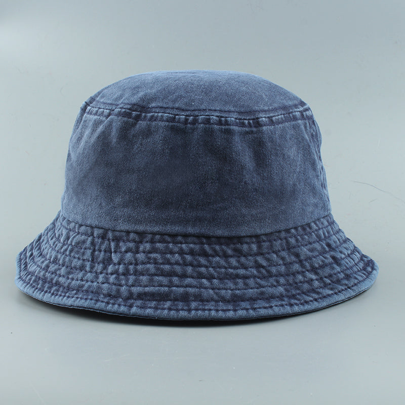 Washed Denim Bucket Hats Fashion Bob Caps Women Panama Bucket Cap