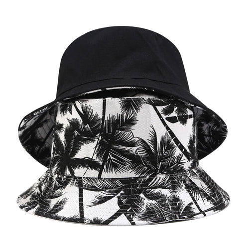 Summer Reversible Printed Fisherman Caps Bucket Women Hats