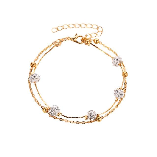 2pcs Anklets for Women Foot Accessory Summer Beach Barefoot Anklet-Anklets-Arimonz-Gold-Arimonz
