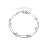2pcs Anklets for Women Foot Accessory Summer Beach Barefoot Anklet-Anklets-Arimonz-Silver-Arimonz
