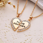 2pcs Best Friends Forever Necklace for Women Heart Pendant Best Friend Necklace Friendship Jewelry-Necklaces-Arimonz-Arimonz