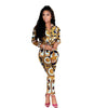 2pcs Elegant Style Suit Women Retro Style Long-Sleeved BodySuit-Night Out Jumpsuits & Rompers-Arimonz-Arimonz