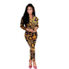 2pcs Elegant Style Suit Women Retro Style Long-Sleeved BodySuit-Night Out Jumpsuits & Rompers-Arimonz-black-S-Arimonz