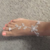 2Pcs Set Rhinestone Leaf Finger Anklet for Women Leaf Harness Anklet-Anklets-Arimonz-Arimonz
