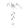 2Pcs Set Rhinestone Leaf Finger Anklet for Women Leaf Harness Anklet-Anklets-Arimonz-Arimonz