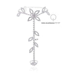 2Pcs Set Rhinestone Leaf Finger Anklet for Women Leaf Harness Anklet-Anklets-Arimonz-Arimonz