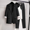 3 Pcs Set Women Office Lady Work Graceful Suit Outfits Daily-Wear To Work Sets-Arimonz-Black Set-M(40-50Kg)-Arimonz