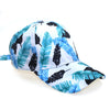 3D Flower Printed Baseball Caps Women Tie-Dyed Adjustable Casual Hat-Women's Caps-Arimonz-Arimonz