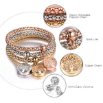 3pcs Crystal Charm Bracelet For Women Jewelry Bracelet Chain Jewelry-Braceletes-Arimonz-Arimonz