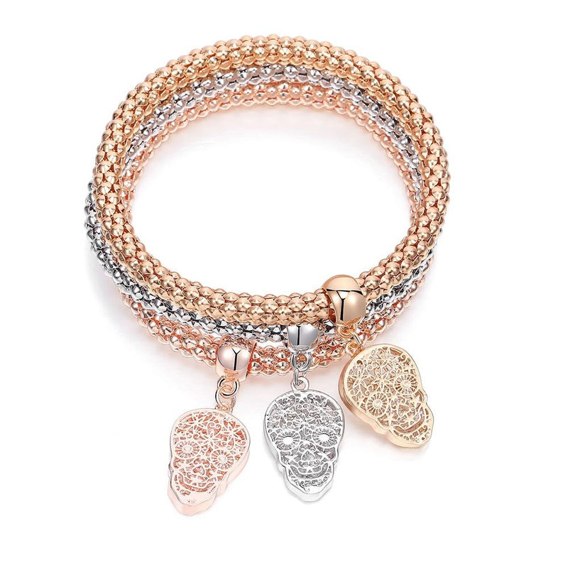 3pcs Crystal Charm Bracelet For Women Jewelry Bracelet Chain Jewelry-Braceletes-Arimonz-Arimonz