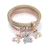 3pcs Crystal Charm Bracelet For Women Jewelry Bracelet Chain Jewelry-Braceletes-Arimonz-bear-Arimonz