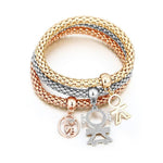 3pcs Crystal Charm Bracelet For Women Jewelry Bracelet Chain Jewelry-Braceletes-Arimonz-Love Boy and Girl-Arimonz