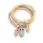 3pcs Crystal Charm Bracelet For Women Jewelry Bracelet Chain Jewelry-Braceletes-Arimonz-Owl style-Arimonz