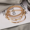 3pcs Set Fashion Thick Chain Link Bracelets Bangles For Women-Braceletes-Arimonz-Arimonz