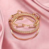 3pcs Set Fashion Thick Chain Link Bracelets Bangles For Women-Braceletes-Arimonz-Arimonz