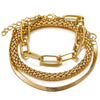 3pcs Set Fashion Thick Chain Link Bracelets Bangles For Women-Braceletes-Arimonz-Arimonz
