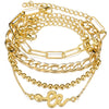 3pcs Set Fashion Thick Chain Link Bracelets Bangles For Women-Braceletes-Arimonz-Snake Gold-Arimonz