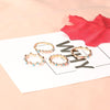 4pcs Wave Colorful Round Rings Geometry Charm Ring-Rings-Arimonz-Arimonz