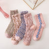 5 Pairs Street Socks Women's Socks Vintage Mid Tube Spring Socks-Socks & Tights-Arimonz-Arimonz
