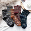 5 Pairs Street Socks Women's Socks Vintage Mid Tube Spring Socks-Socks & Tights-Arimonz-Arimonz