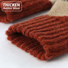 5 Pairs Women Winter Socks Vintage Patchwork Rabbit Wool Cotton Socks-Socks & Tights-Arimonz-Arimonz