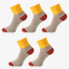 5 Pairs Women Winter Socks Vintage Patchwork Rabbit Wool Cotton Socks-Socks & Tights-Arimonz-Brown-Arimonz