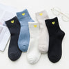 5 Pairs Women Winter Socks Vintage Patchwork Rabbit Wool Cotton Socks-Socks & Tights-Arimonz-Heart-Arimonz