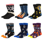 6 pairs Socks Casual Personality Design Streetwear Socks for Women-Socks & Tights-Arimonz-1-Arimonz
