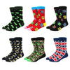 6 pairs Socks Casual Personality Design Streetwear Socks for Women-Socks & Tights-Arimonz-13-Arimonz