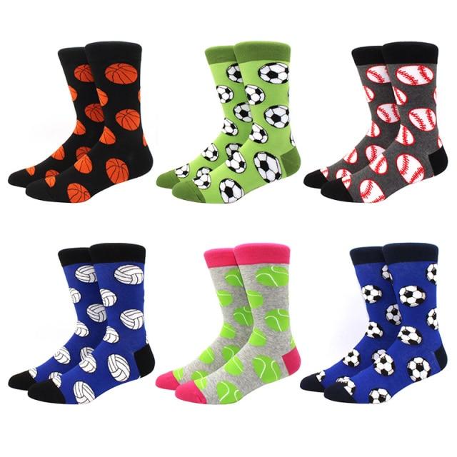 6 pairs Socks Casual Personality Design Streetwear Socks for Women-Socks & Tights-Arimonz-14-Arimonz