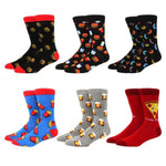 6 pairs Socks Casual Personality Design Streetwear Socks for Women-Socks & Tights-Arimonz-19-Arimonz