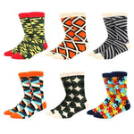 6 pairs Socks Casual Personality Design Streetwear Socks for Women-Socks & Tights-Arimonz-21-Arimonz