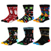 6 pairs Socks Casual Personality Design Streetwear Socks for Women-Socks & Tights-Arimonz-Arimonz