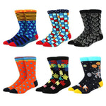 6 pairs Socks Casual Personality Design Streetwear Socks for Women-Socks & Tights-Arimonz-25-Arimonz
