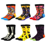 6 pairs Socks Casual Personality Design Streetwear Socks for Women-Socks & Tights-Arimonz-26-Arimonz