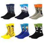 6 pairs Socks Casual Personality Design Streetwear Socks for Women-Socks & Tights-Arimonz-27-Arimonz