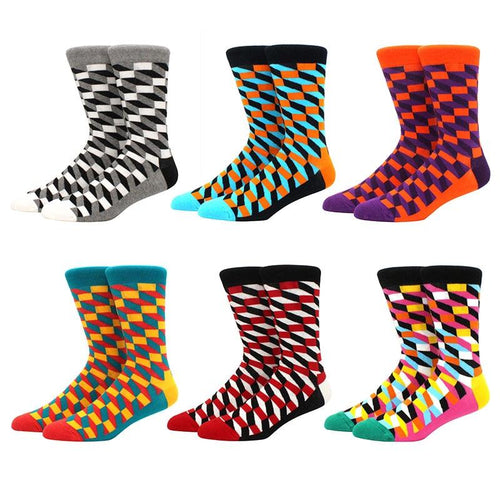 6 pairs Socks Casual Personality Design Streetwear Socks for Women-Socks & Tights-Arimonz-Arimonz