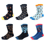 6 pairs Socks Casual Personality Design Streetwear Socks for Women-Socks & Tights-Arimonz-32-Arimonz