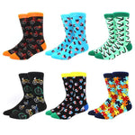 6 pairs Socks Casual Personality Design Streetwear Socks for Women-Socks & Tights-Arimonz-34-Arimonz