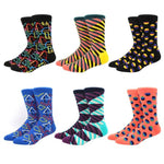 6 pairs Socks Casual Personality Design Streetwear Socks for Women-Socks & Tights-Arimonz-40-Arimonz