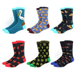 6 pairs Socks Casual Personality Design Streetwear Socks for Women-Socks & Tights-Arimonz-41-Arimonz