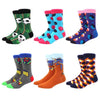 6 pairs Socks Casual Personality Design Streetwear Socks for Women-Socks & Tights-Arimonz-42-Arimonz