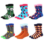 6 pairs Socks Casual Personality Design Streetwear Socks for Women-Socks & Tights-Arimonz-42-Arimonz